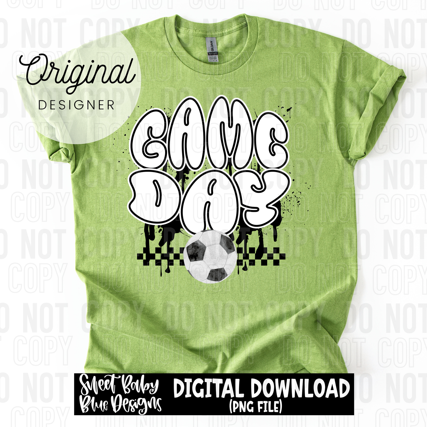 Game day soccer splatter - 2025 - PNG file- Digital Download