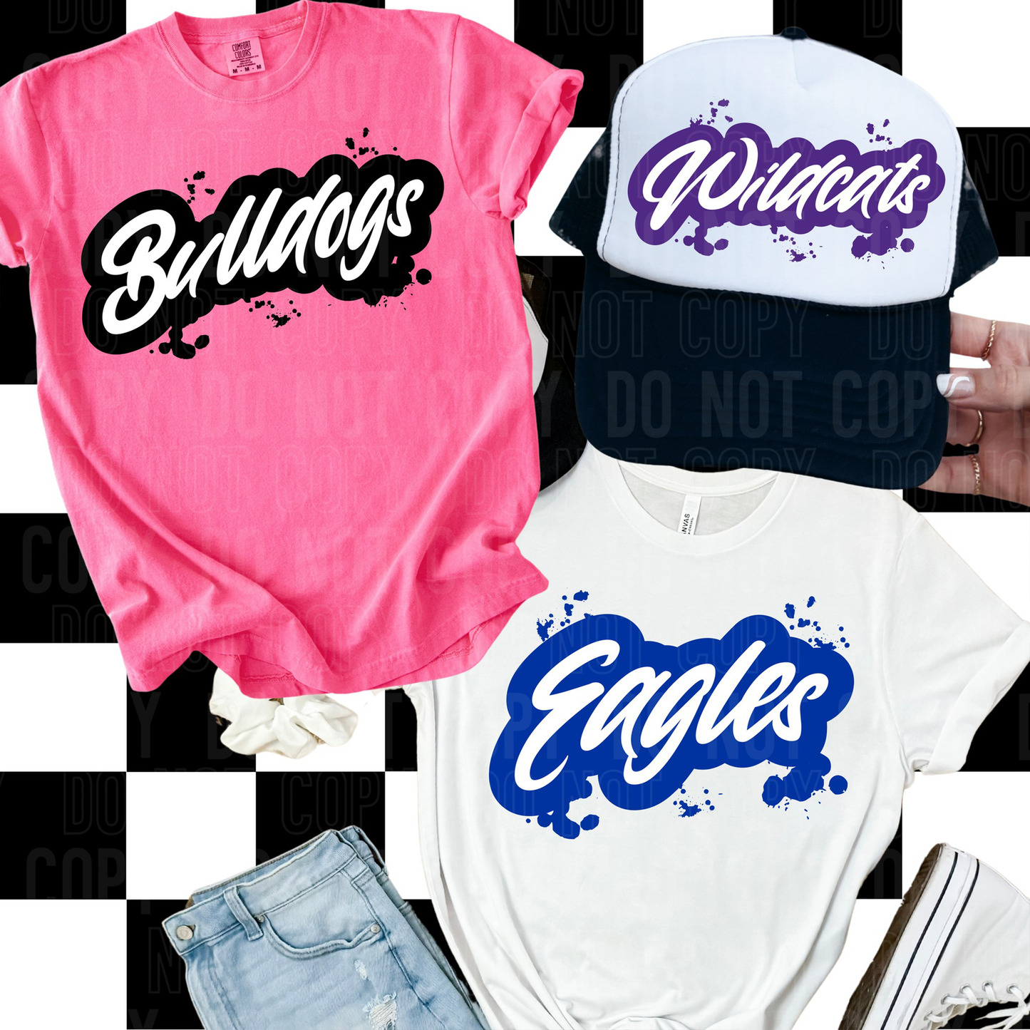 Mascot Paint splatter - PNG file- Digital Download