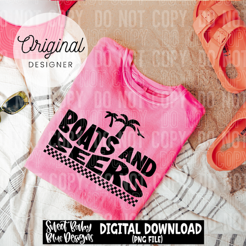 Boats and beers - 2025 - PNG file- Digital Download