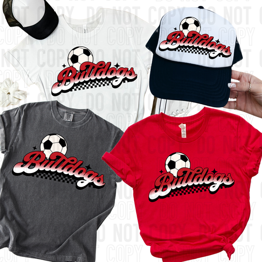 Custom mascot soccer checkered - PNG file- Digital Download