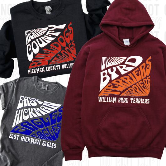 Curved square custom mascot  - PNG file- Digital Download