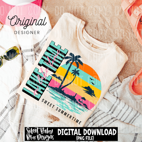 On lake time - Summer - 2025 - PNG file- Digital Download