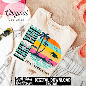 On lake time - Summer - 2025 - PNG file- Digital Download