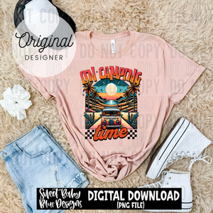 On camping time - Summer - 2025 - PNG file- Digital Download