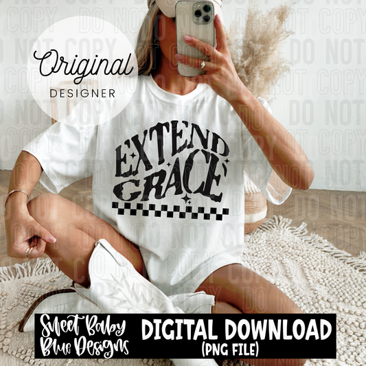 Extend grace - 2025 - PNG file- Digital Download