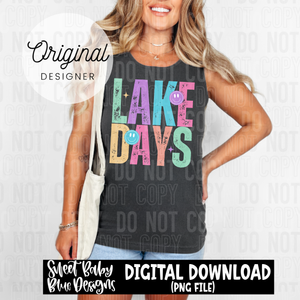 Lake days - 2025 - PNG file- Digital Download