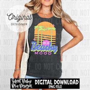 In a beachy mood - 2025 - PNG file- Digital Download