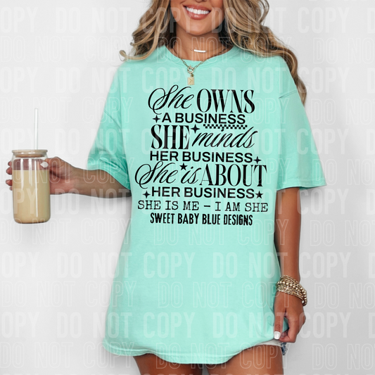 She is me Custom business name - PNG file- Digital Download