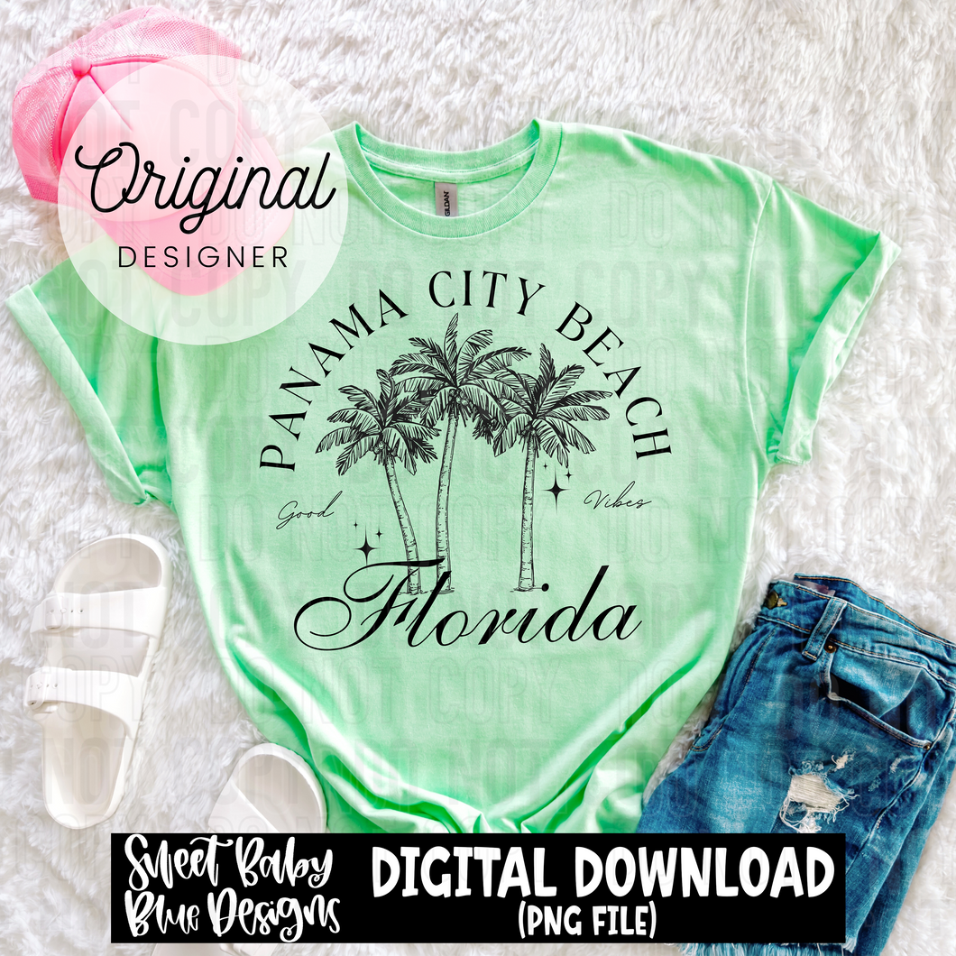 Panama City Beach - 2025 - PNG file- Digital Download