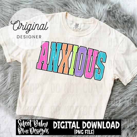 Anxious - 2025 - PNG file- Digital Download