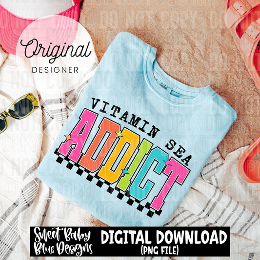 Vitamin sea addict - 2025 - PNG file- Digital Download