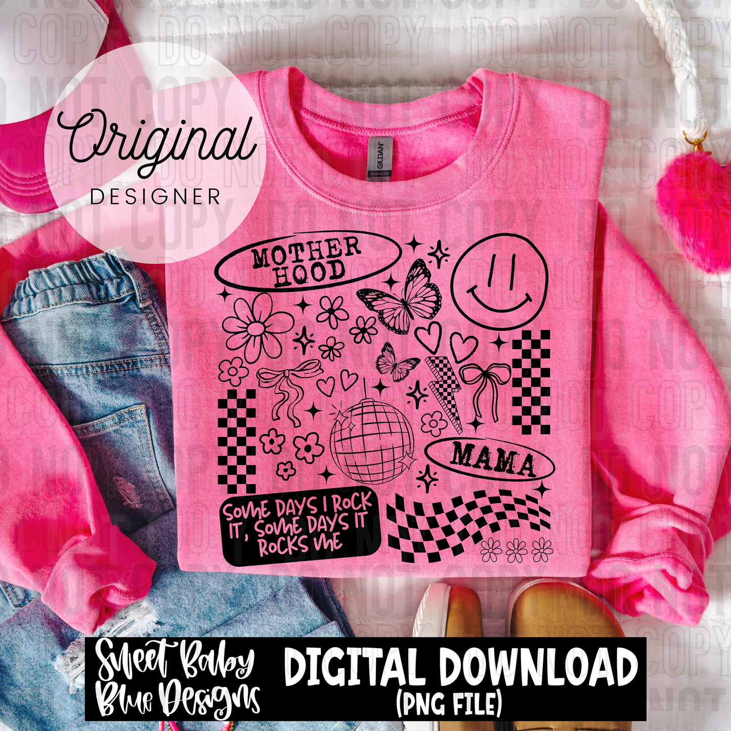 Motherhood doodle  - 2025 - PNG file- Digital Download