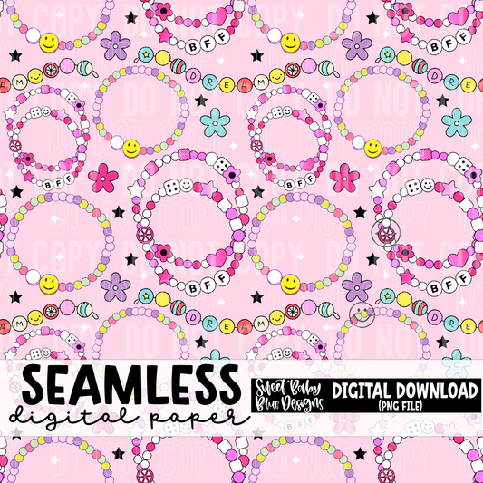 Bracelet - Seamless - Digital paper- 2025 - PNG file- Digital Download