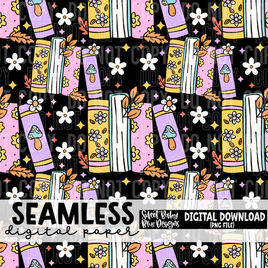 Book floral- Seamless - Digital paper- 2025 - PNG file- Digital Download