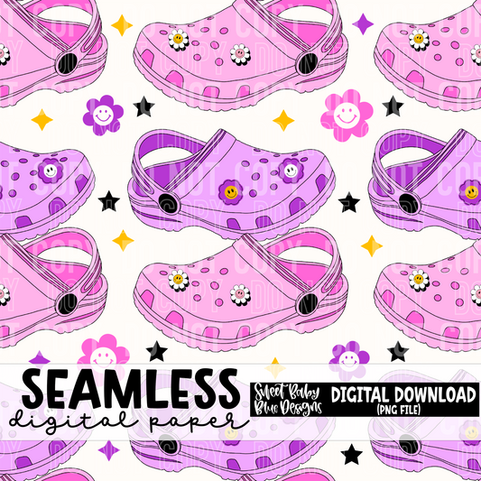 Shoe- Sandal - Seamless - Digital paper- 2025 - PNG file- Digital Download