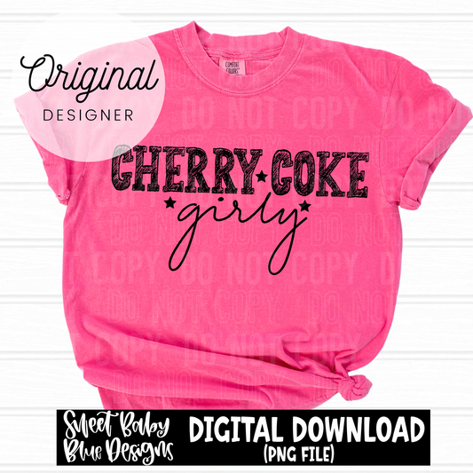 Cherry Coke girly - 2025 - PNG file- Digital Download