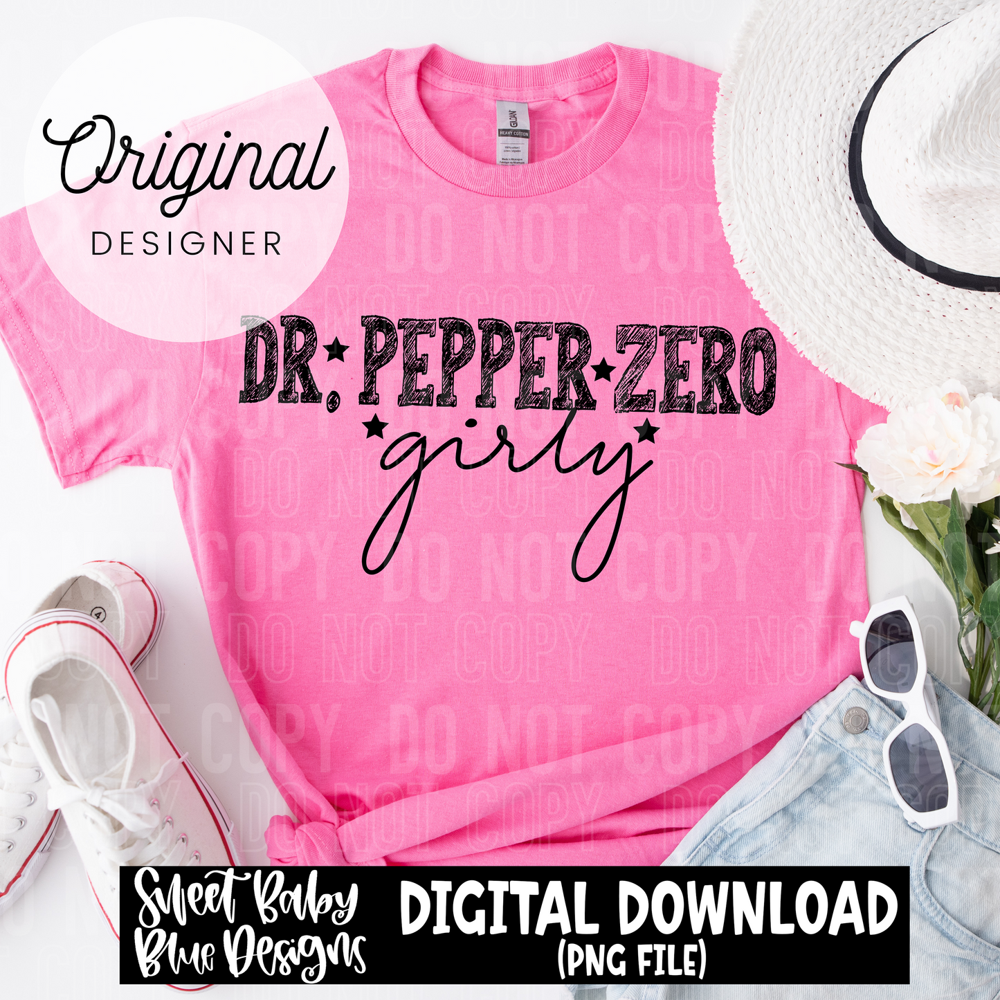 Dr. Pepper Zero girly - 2025 - PNG file- Digital Download