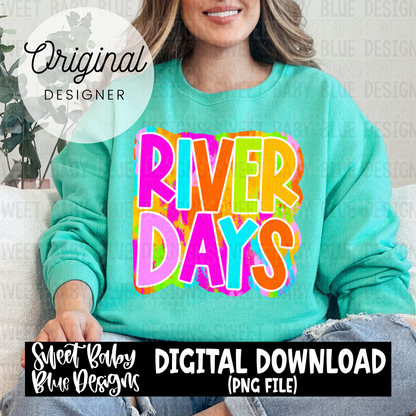 River days- Colorful - 2024- PNG file- Digital Download