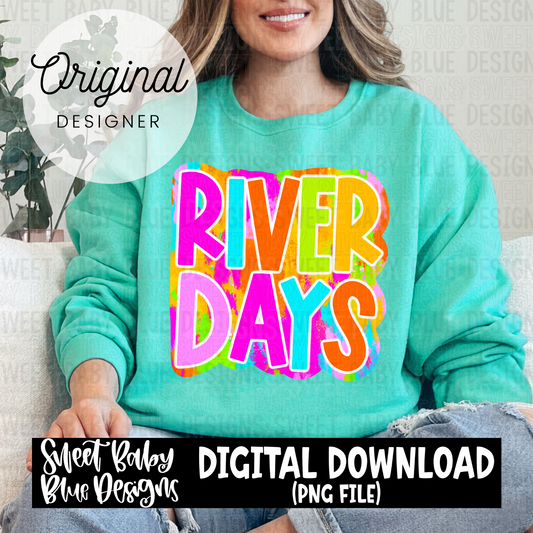 River days- Colorful - 2024- PNG file- Digital Download