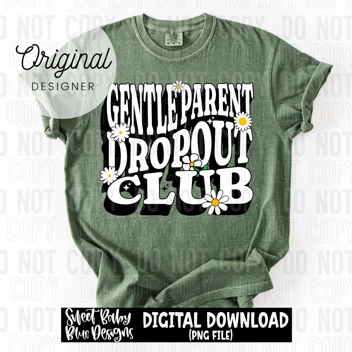 Gentle parent dropout club - 2025 - PNG file- Digital Download