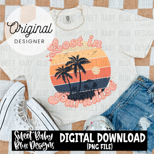 Lost in paradise - 2024- PNG file- Digital Download