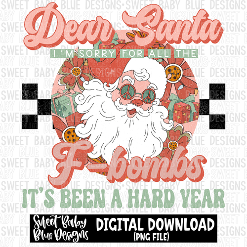 Dear Santa- 2022- Christmas- PNG file- Digital Download