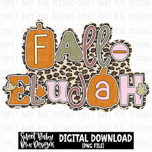 Fall-elujah - Leopard- Fall -  2023 -PNG file- Digital Download
