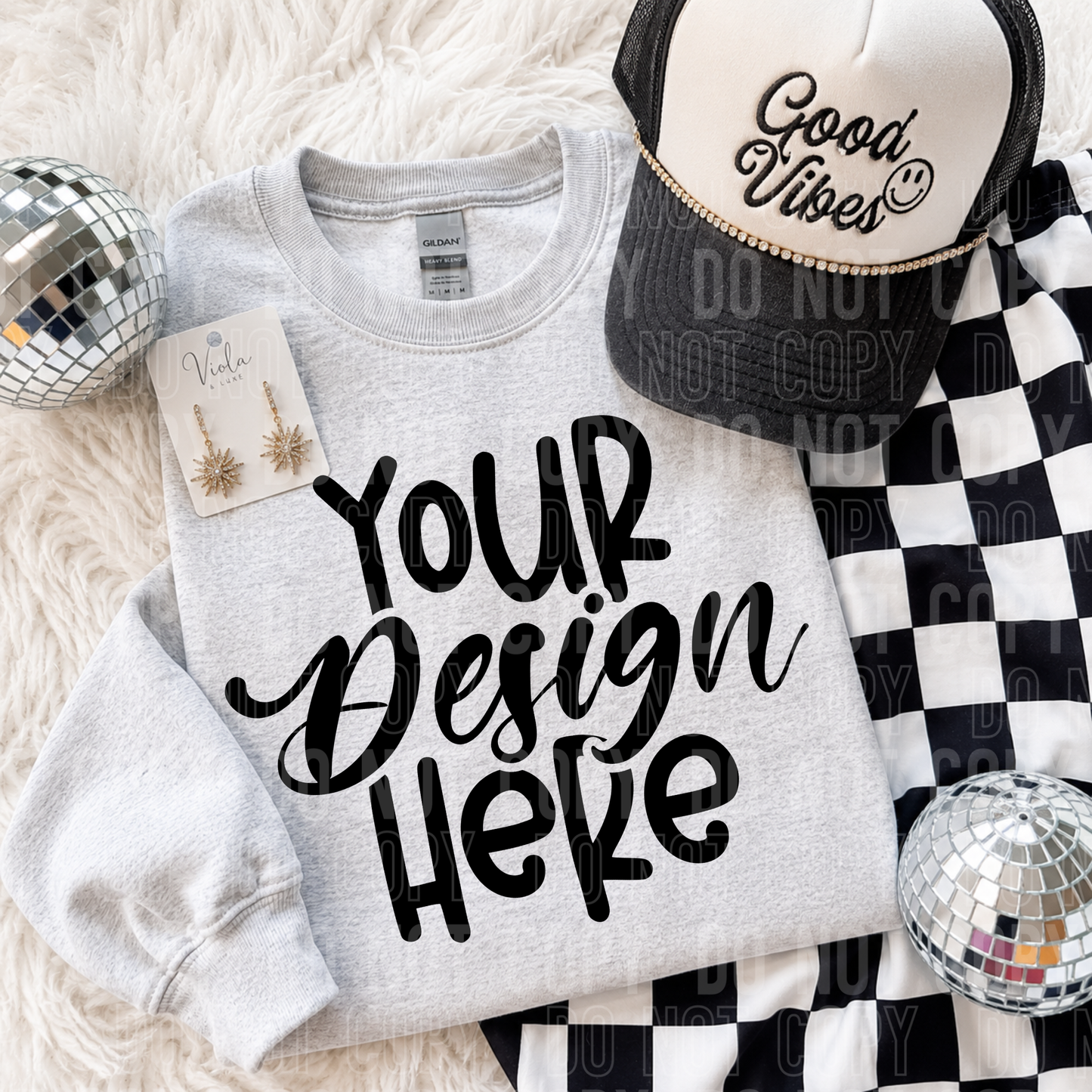 Light Grey- Gildan 18000 Mockup- 2026 - PNG file- Digital Download