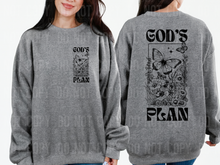 God's Plan - BLACK AND WHITE FONT - 2024 - PNG file- Digital Download