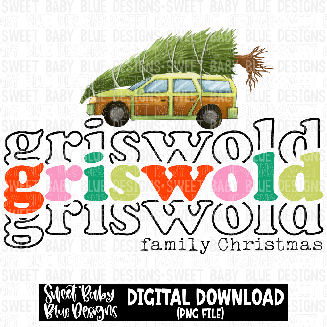 Family Christmas - Christmas - 2023- PNG file- Digital Download