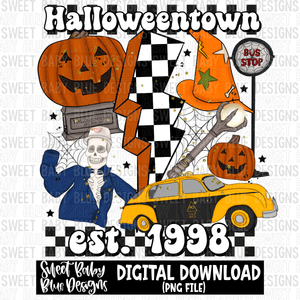 Halloween est 1998- 2023- PNG file- Digital Download