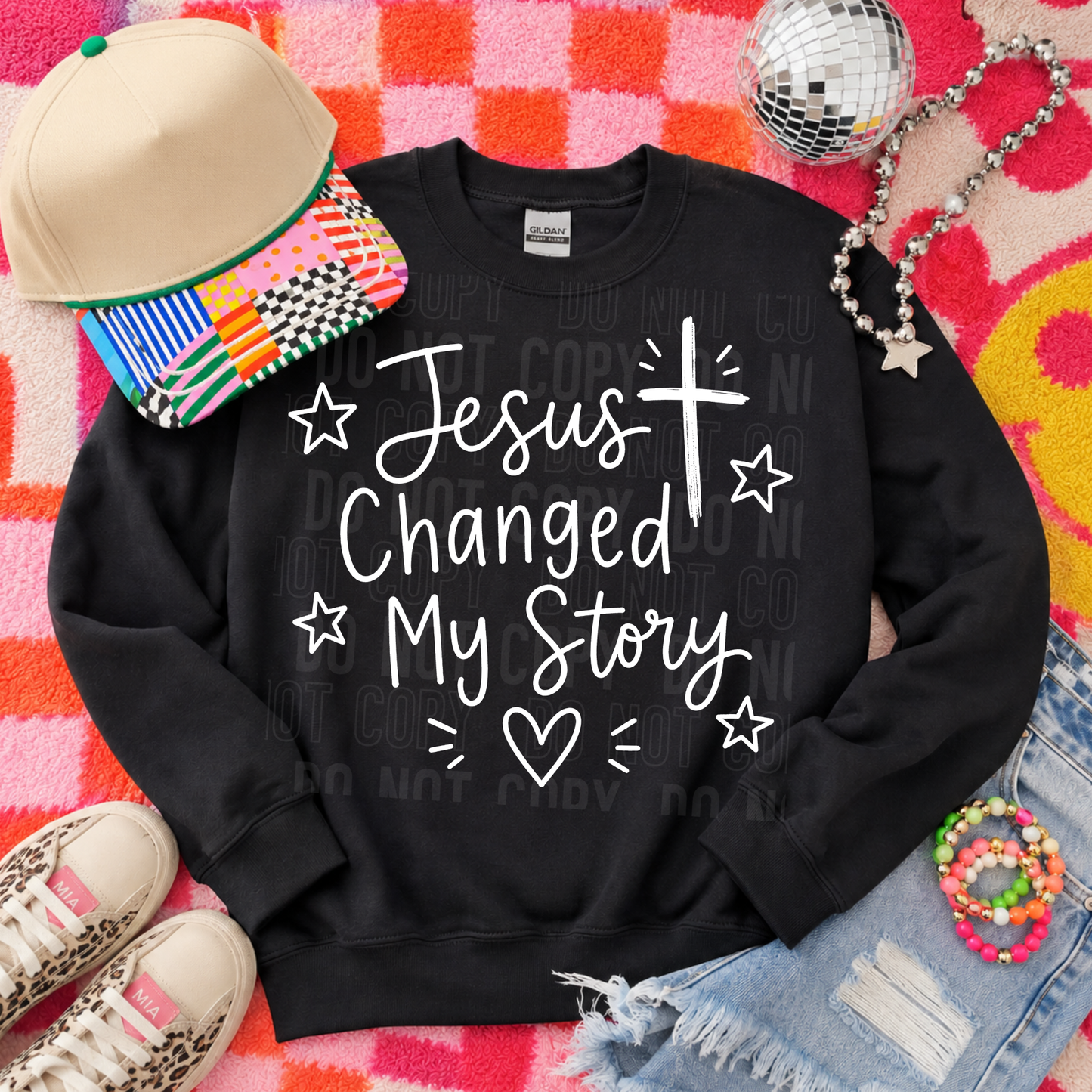 Jesus Changed my Story - 2026 - PNG file- Digital Download