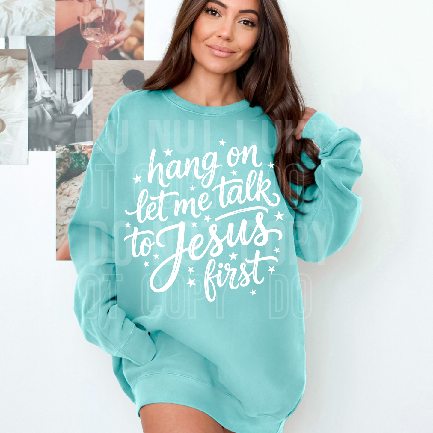 Hang on let me talk to Jesus - SEMI EXCLUSIVE - LIMITED AVAILABLE - 2026 - PNG file- Digital Download