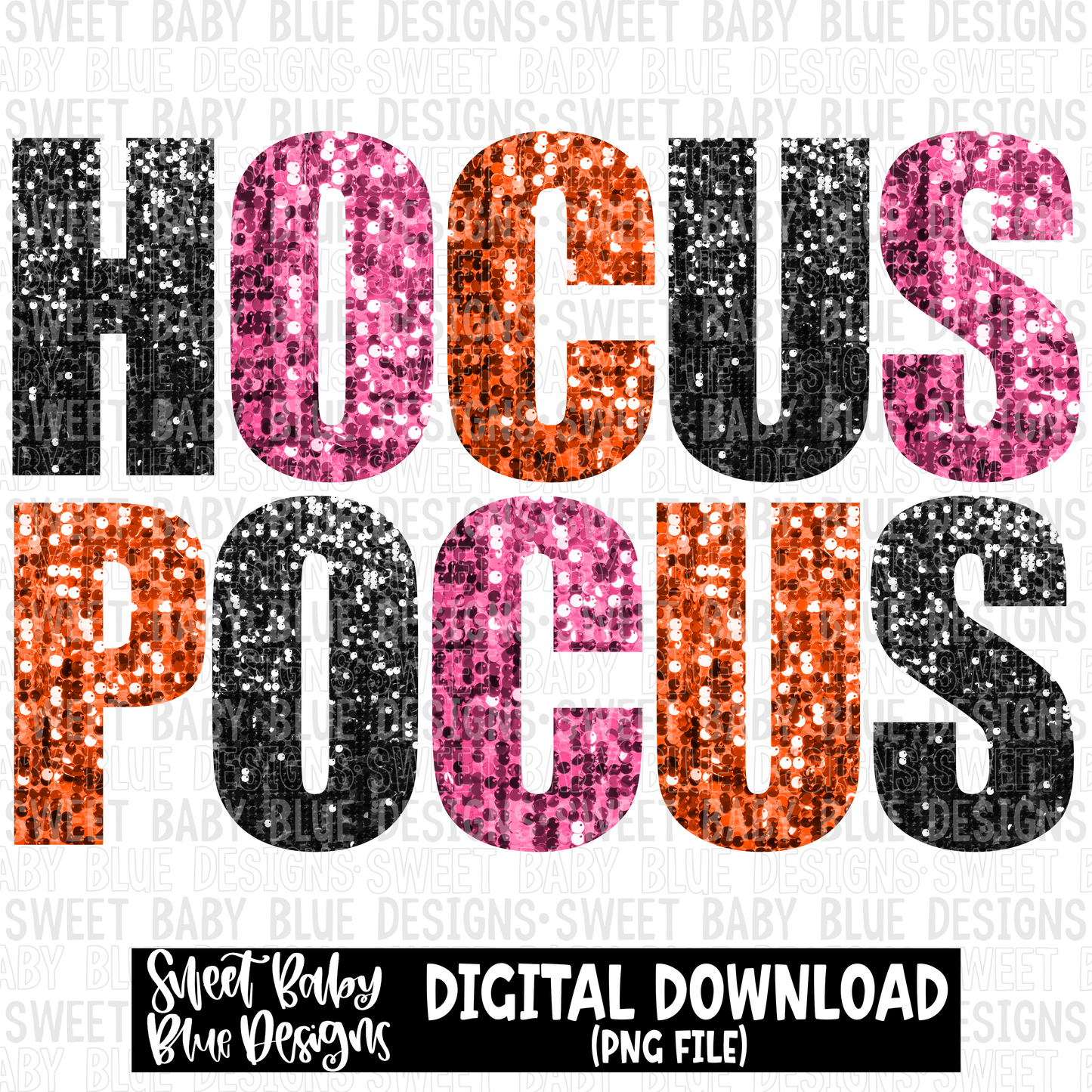 Halloween- Sequin - 2023- PNG file- Digital Download