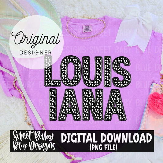 Louisiana - Polka - 2024- PNG file- Digital Download