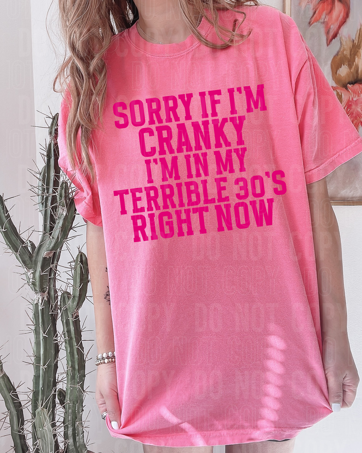 Sorry if I'm cranky I'm in my terrible 30s right now- 2023- PNG file- Digital Download