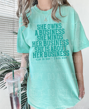 She owns a business she minds her business she is about her business - 2023- PNG file- Digital Download
