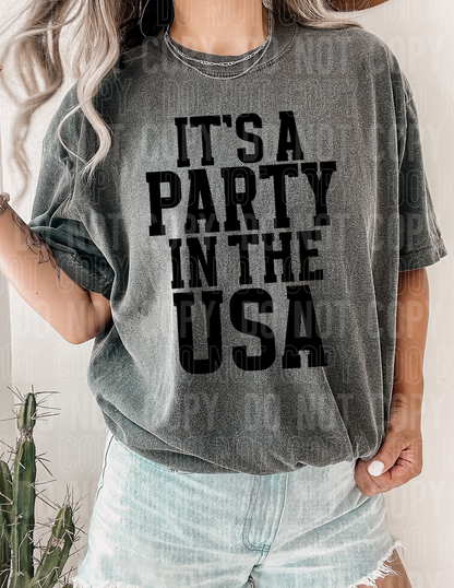 It's a party usa- Summer - 2023- PNG file- Digital Download