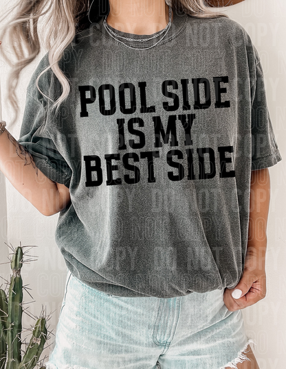 Pool side is my best side- Summer - 2023- PNG file- Digital Download
