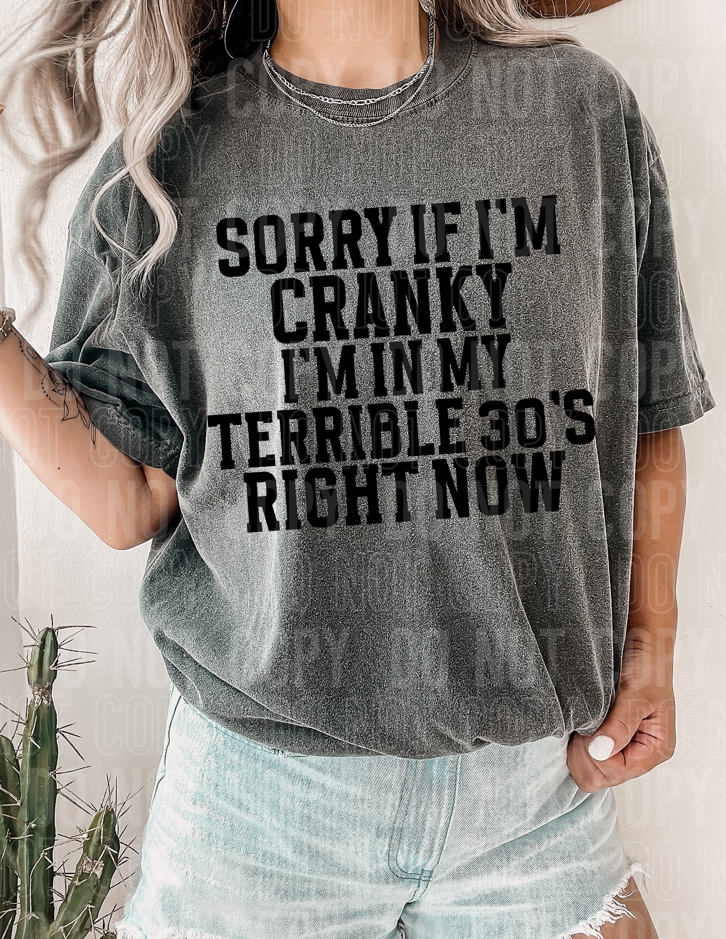 Sorry if I'm cranky I'm in my terrible 30s right now- 2023- PNG file- Digital Download