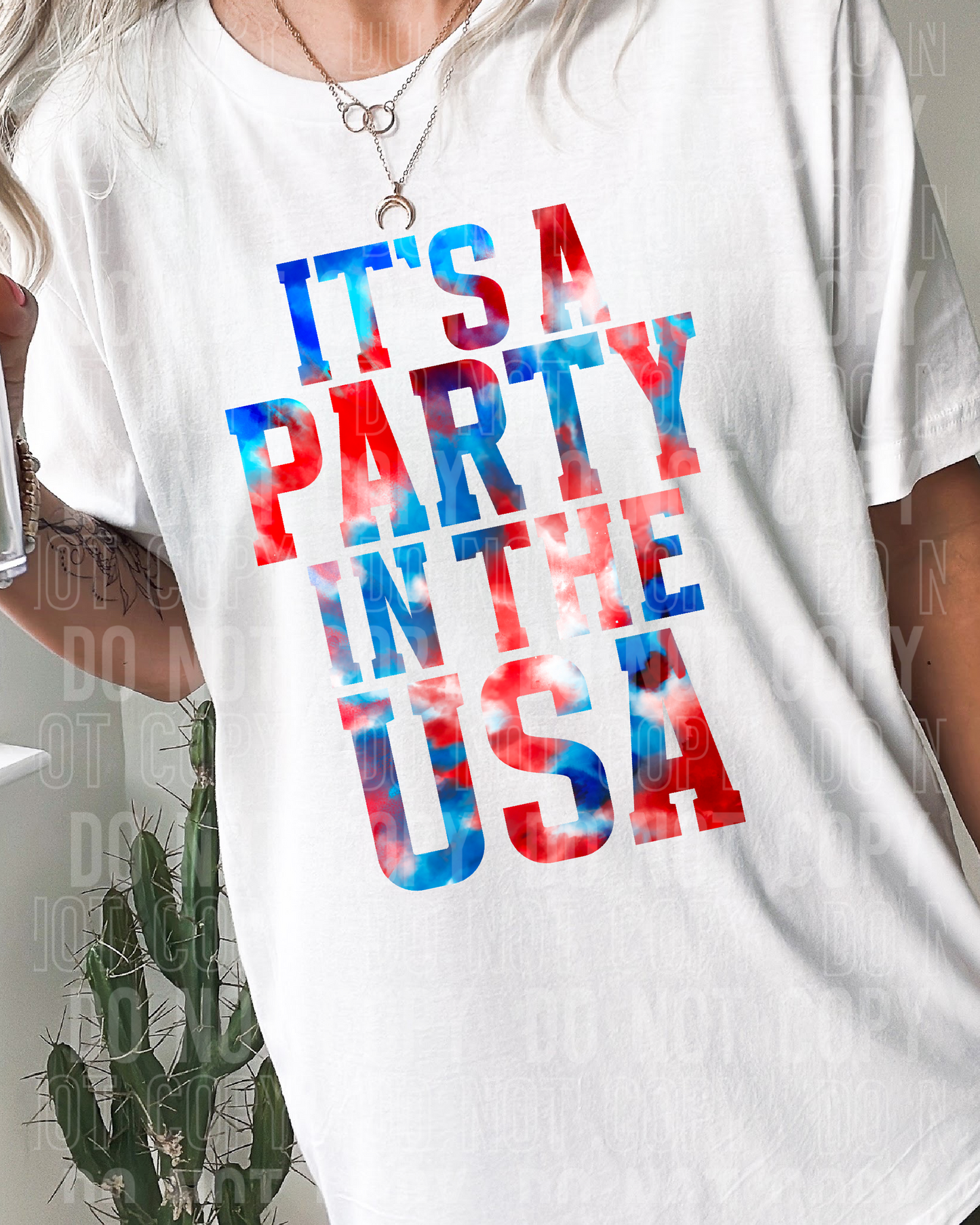 It's a party usa- Summer - 2023- PNG file- Digital Download