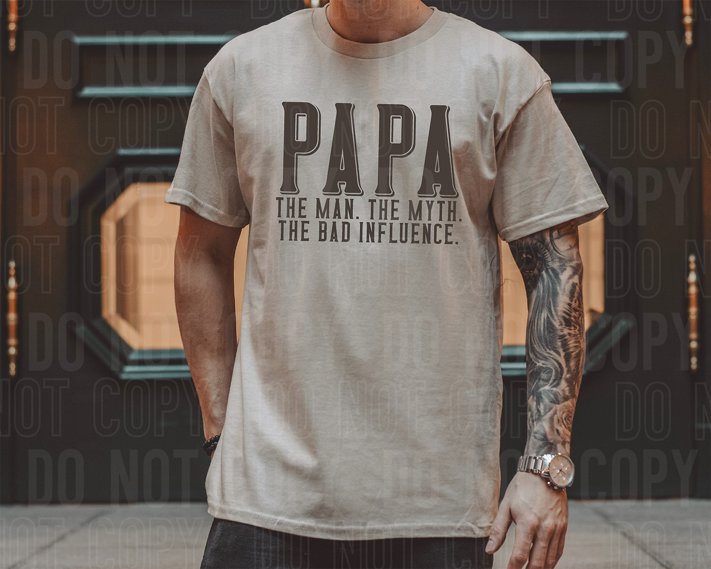 Papa the man the myth the bad influence - 2023- PNG file- Digital Download