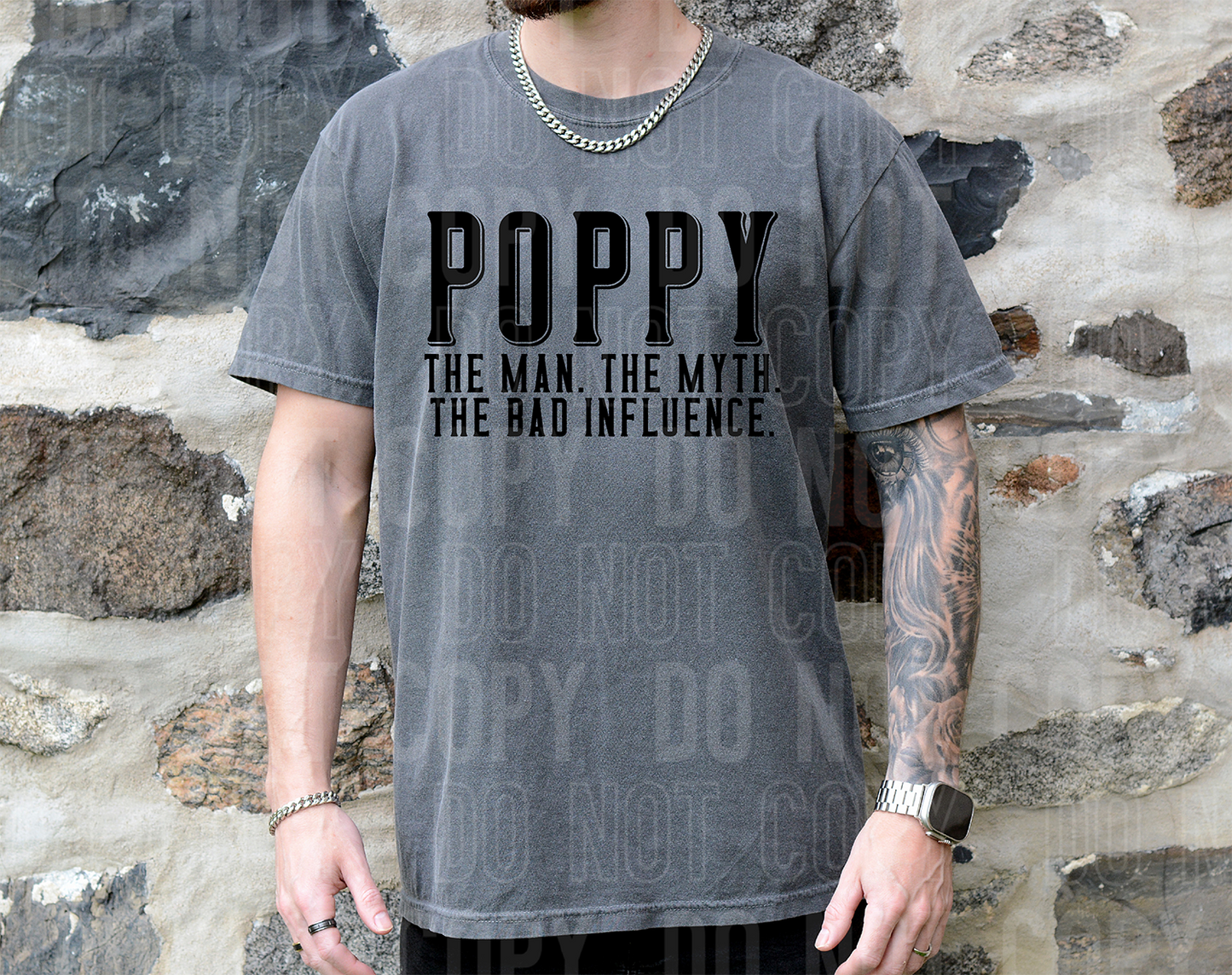 Poppy the man the myth the bad influence - 2023- PNG file- Digital Download