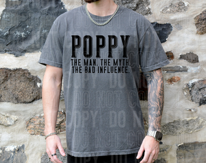 Poppy the man the myth the bad influence - 2023- PNG file- Digital Download