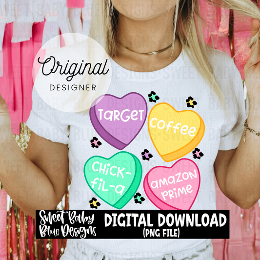 Sweethearts- Favorite things - Valentine's Day - 2023- PNG file- Digital Download