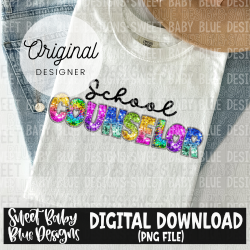 School counselor - 2024- PNG file- Digital Download