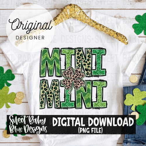 Mini- St Patrick's Day - 2024- PNG file- Digital Download