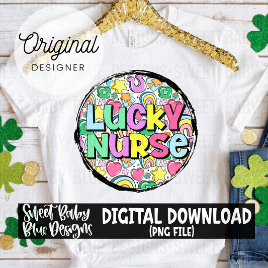 Lucky nurse - 2024- PNG file- Digital Download