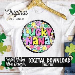 Lucky nana - 2024- PNG file- Digital Download