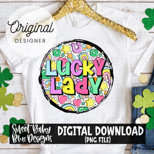 Lucky lady - 2024- PNG file- Digital Download